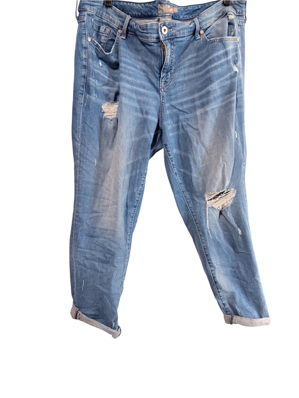 torrid Light Blue Distressed Boyfriend Jeans